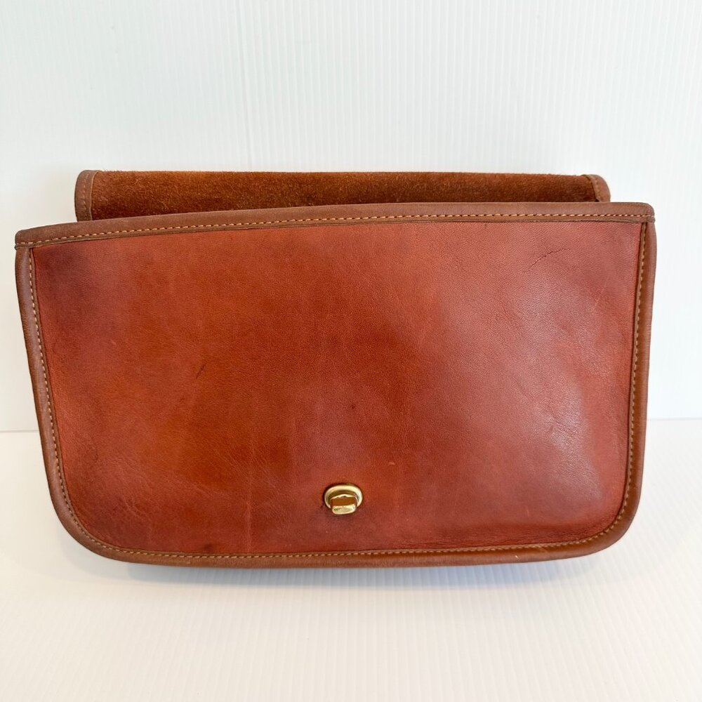 Vintage COACH Convertible Clutch Bag New York City British Tan 70/80s - Picture 9 of 16